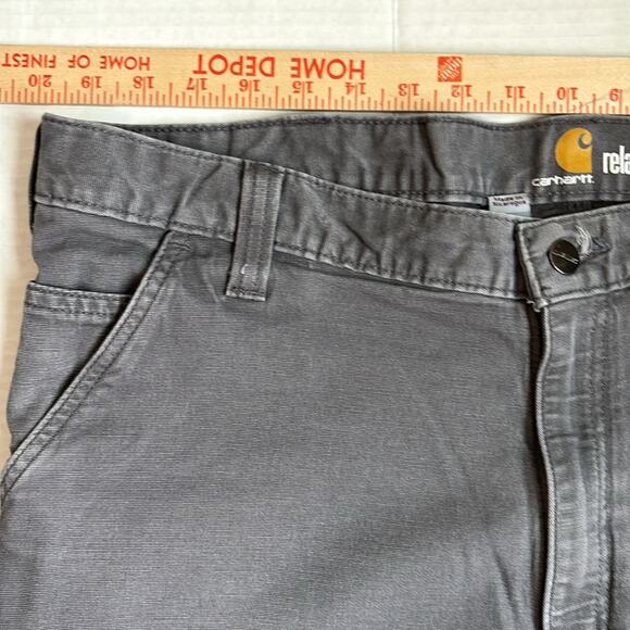 Carhartt Relaxed Fit Gray Cargo Shorts Men’s Size 40 - Picture 8 of 9